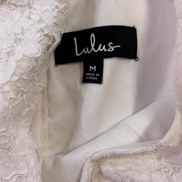 Lulus white lace a line mini dress - Picture 4 of 5